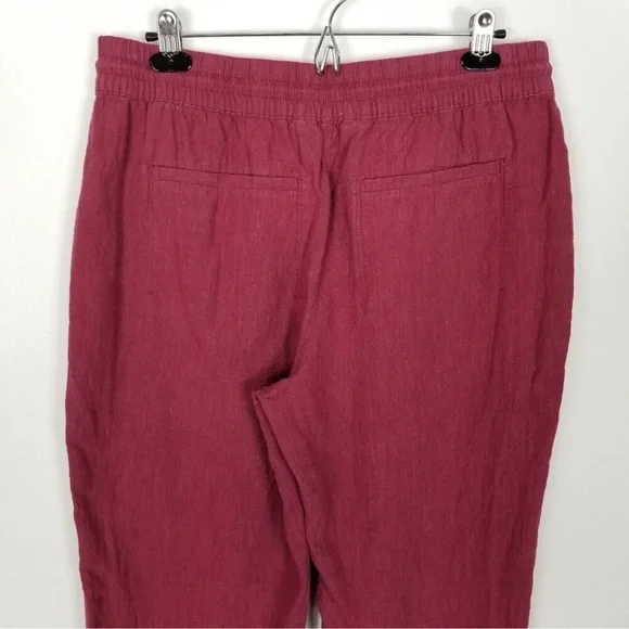 Athleta Retreat Red Linen pants - Picture 4 of 6